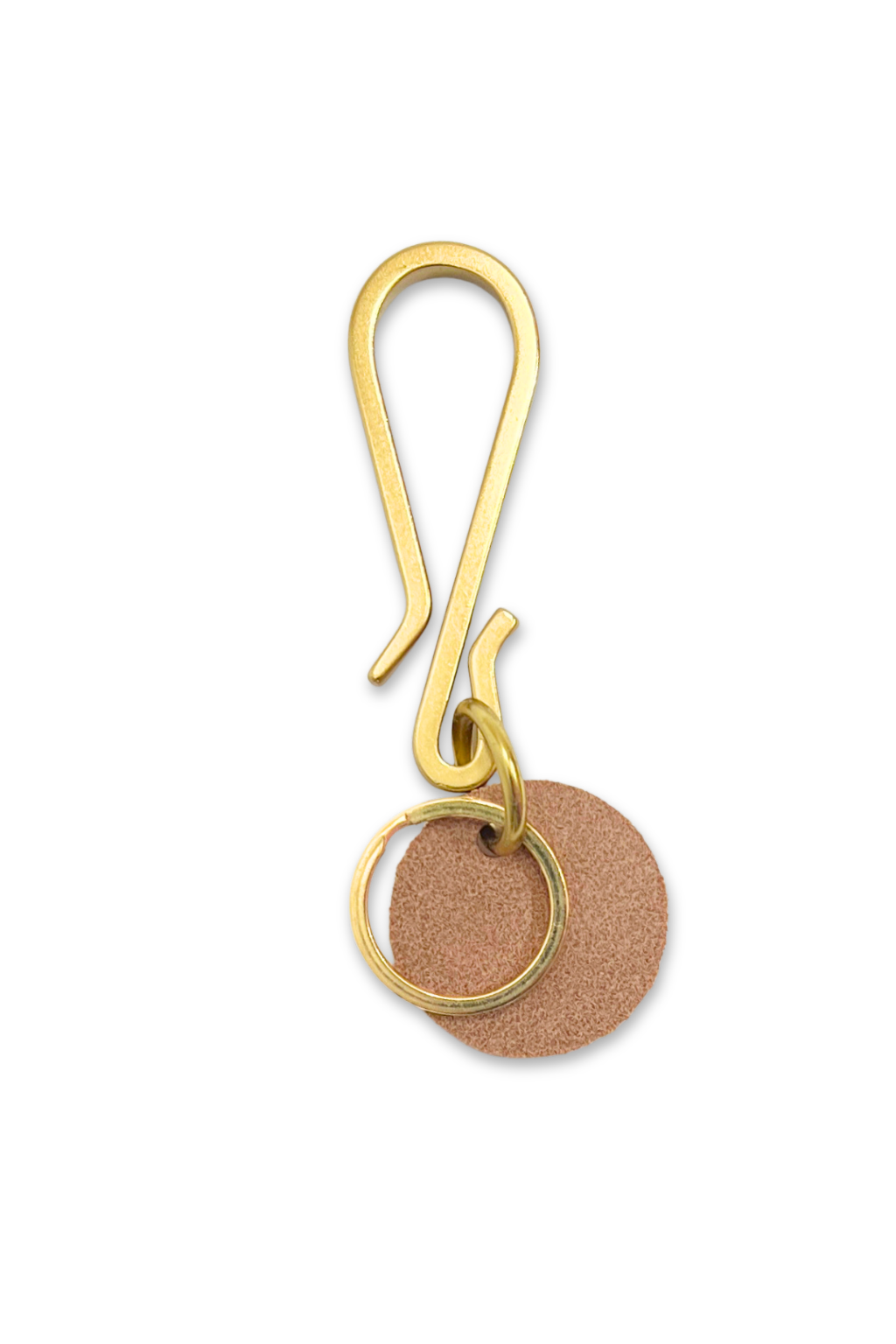 Boatswain Hook Keychain | Leather and Solid Brass