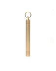 A sleek and sturdy brass cigarette case keychain that's as practical as it is cool. Waterproof and crush-proof, this metal cigarette case clips right onto your bag or keys and keeps your cigarettes, pills, or toothpicks safe and secure wherever you go. This compact keychain cigarette holder slips discreetly into any pocket or purse without the bulk.