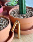Elevate your everyday rituals with the Brass Stick Lighter. Made of durable brass, this refillable lighter features a high ignition rate flint wheel, ensuring reliable performance. Its ergonomic design makes sparking a flame a breeze.&nbsp;