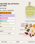 CRA-YON Vanilla CEO 10ml Eau de Parfum. Warm, creamy vanilla with bergamot, vanilla orchid, amber & wood. Unisex, travel-friendly, vegan, cruelty-free.