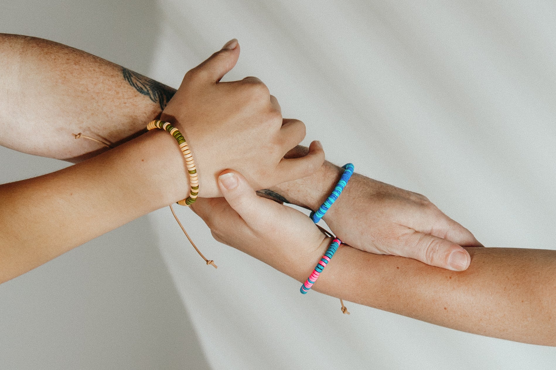Our ceramic leather beaded bracelet is a grown-up take on the classic friendship bracelet — made for your inner 90s kid with a modern, unisexy edge. Each bracelet is hand-strung with richly glazed ceramic beads and finished with supple leather cord and a 14k gold-filled sliding clasp, creating an effortless mix of earthy texture, graphic punch, and elegant wearability.