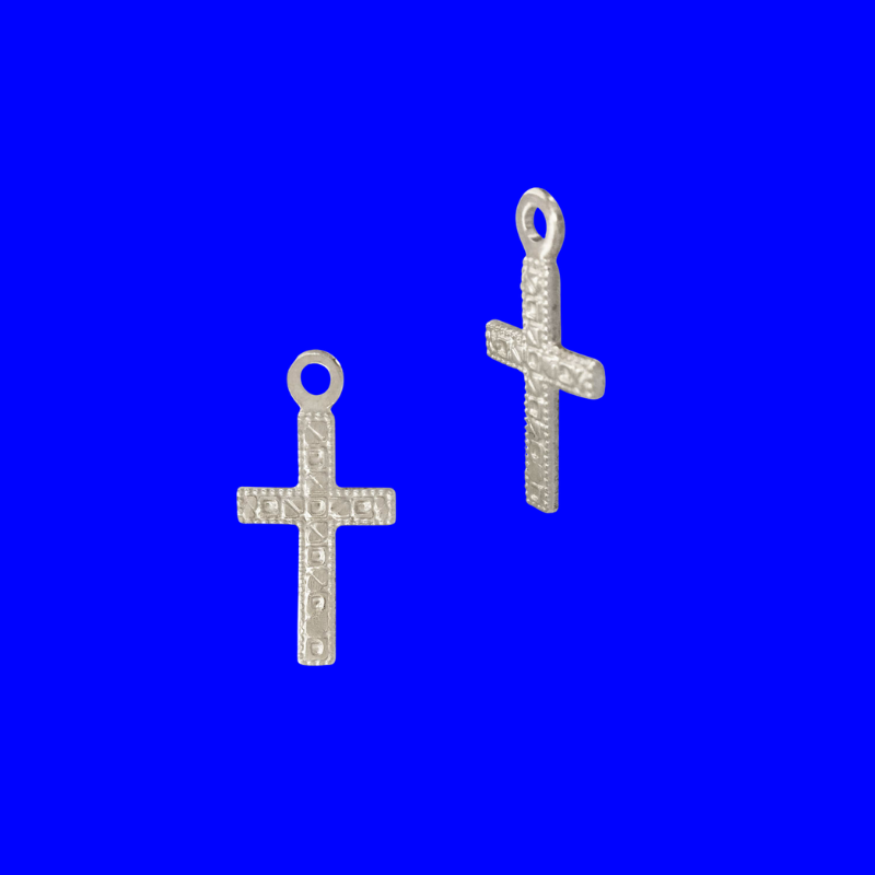Charm | Embellished Cross in 14k Gold-filled or Sterling Silver