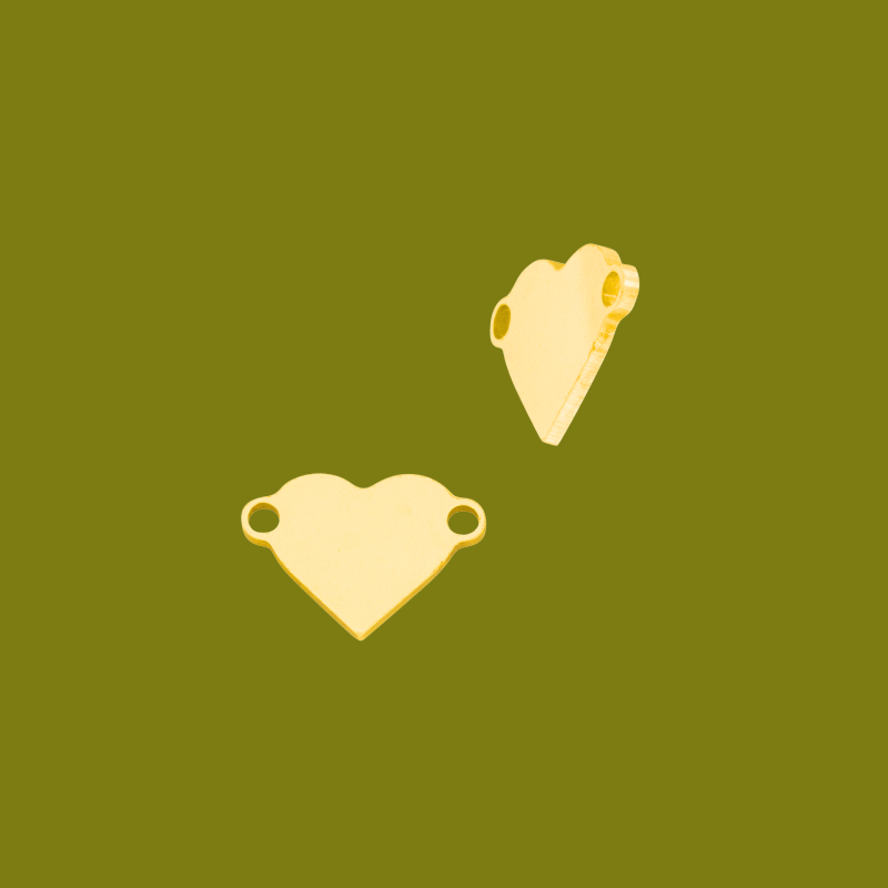 Charm | Heart Connector in 14k Gold-filled
