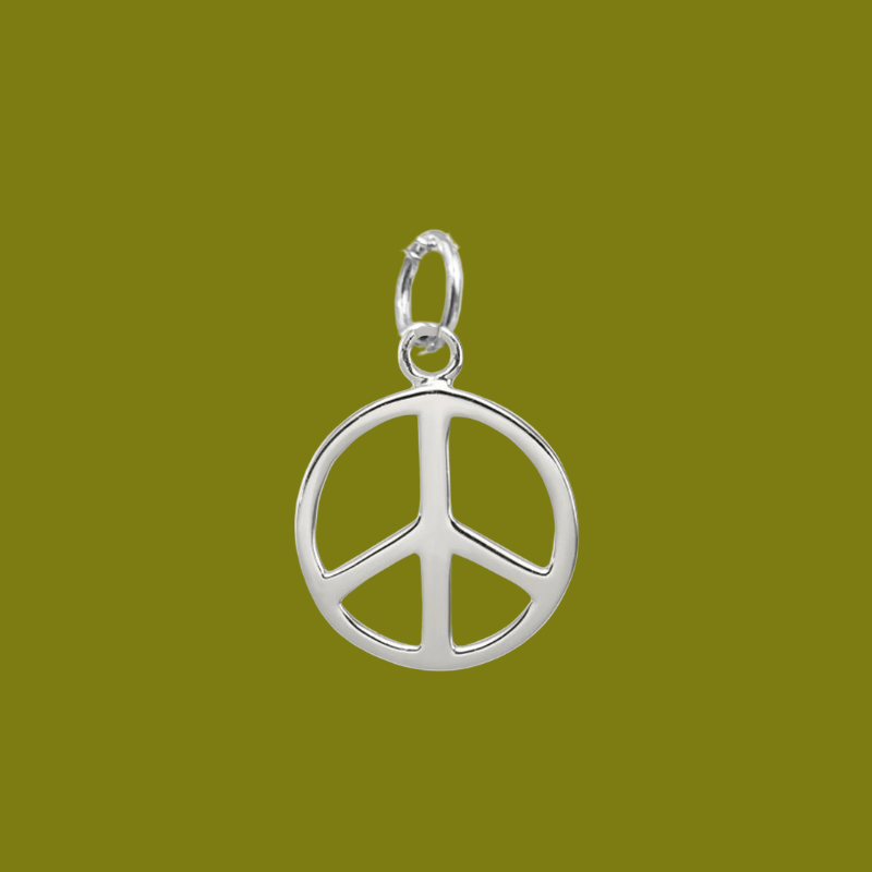 Charm | Peace Sign in Sterling Silver