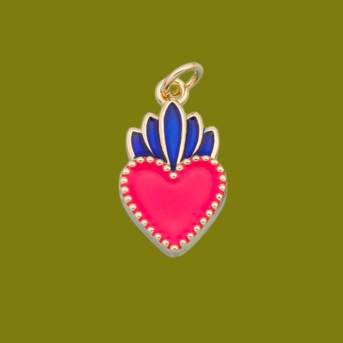 Charm | Flaming Heart