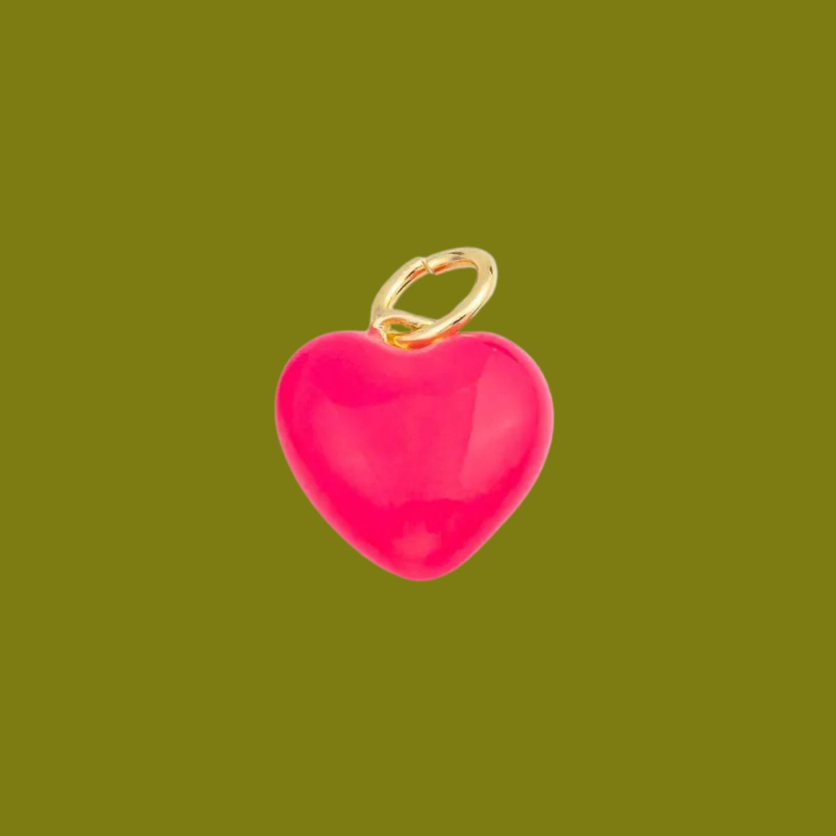 Charm | Puffy Pink Heart