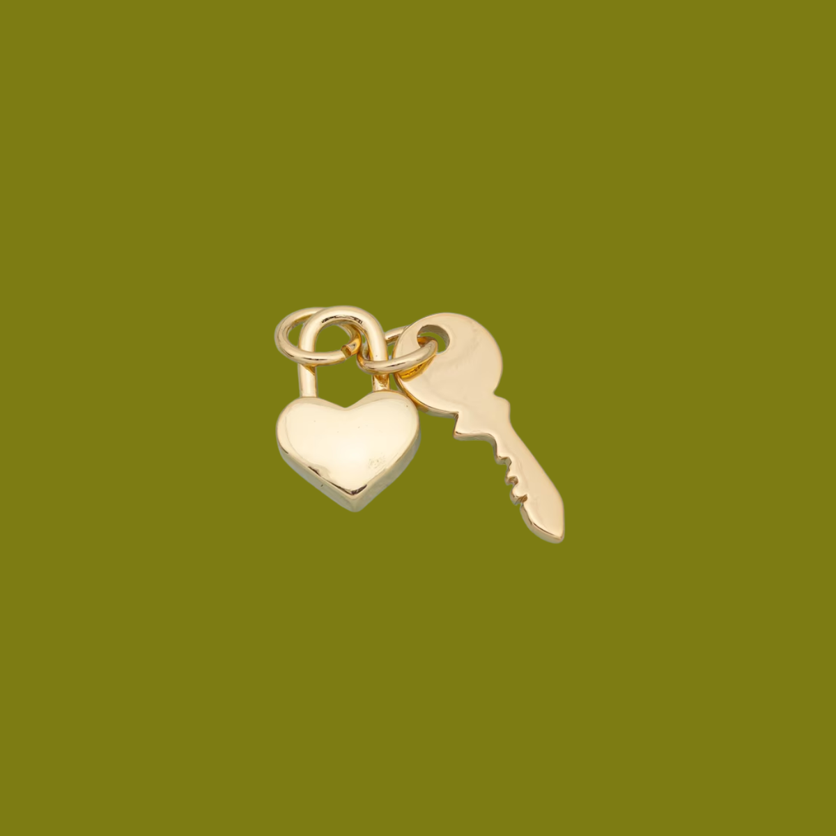 Charm | Heart Lock and Key