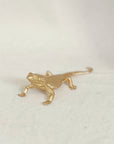 Golden Lizard Figurine
