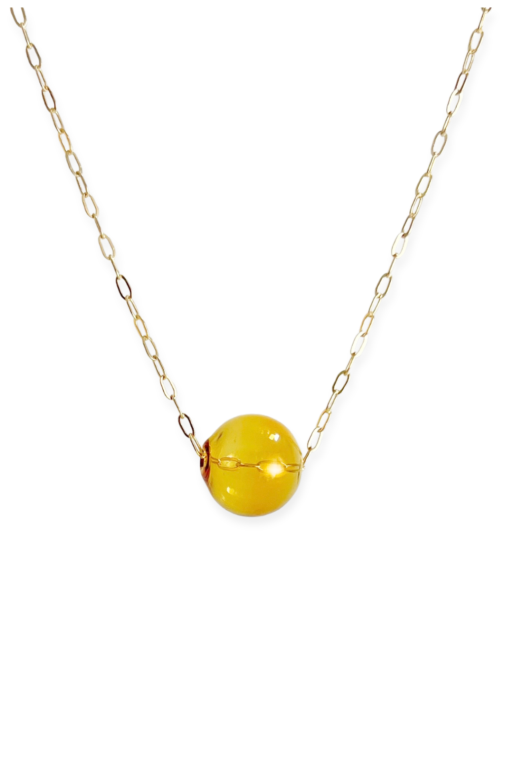 Mar Pendant Necklace | Blown Glass &amp; 14k Gold Fill
