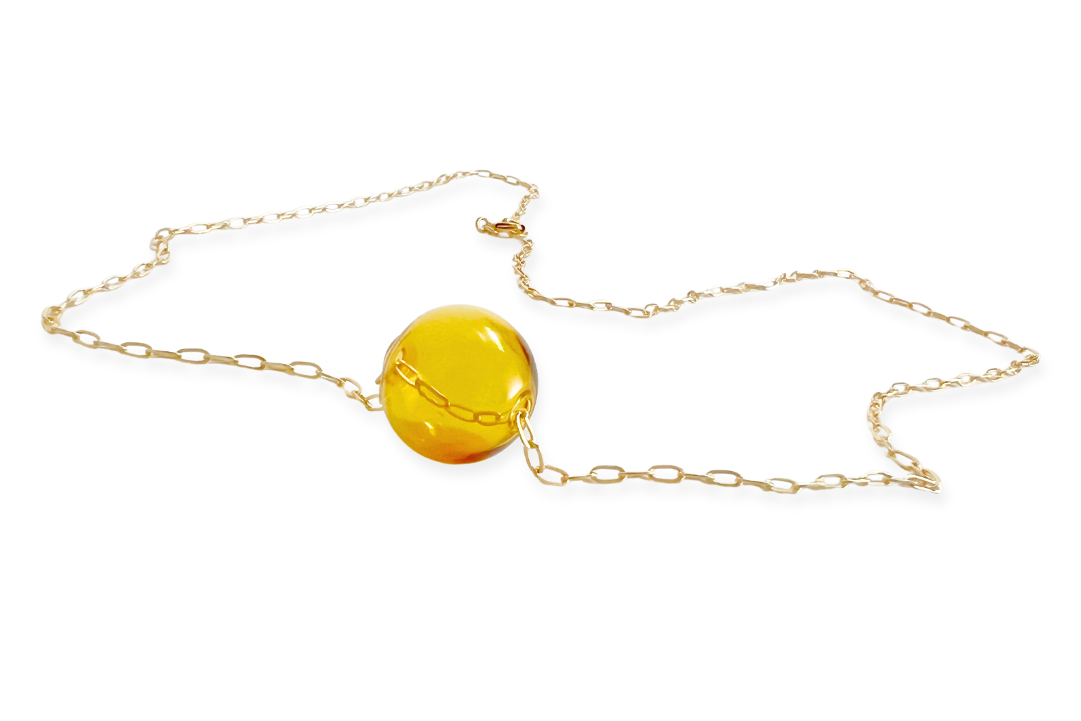 Mar Pendant Necklace | Blown Glass &amp; 14k Gold Fill