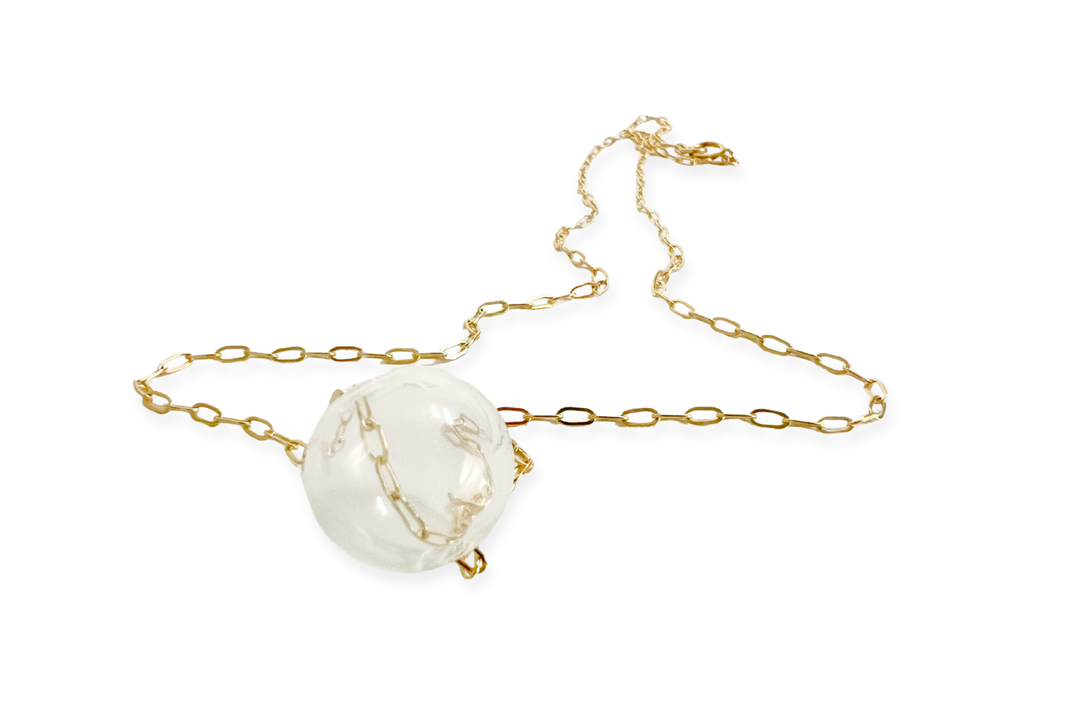 Mar Pendant Necklace | Blown Glass &amp; 14k Gold Fill