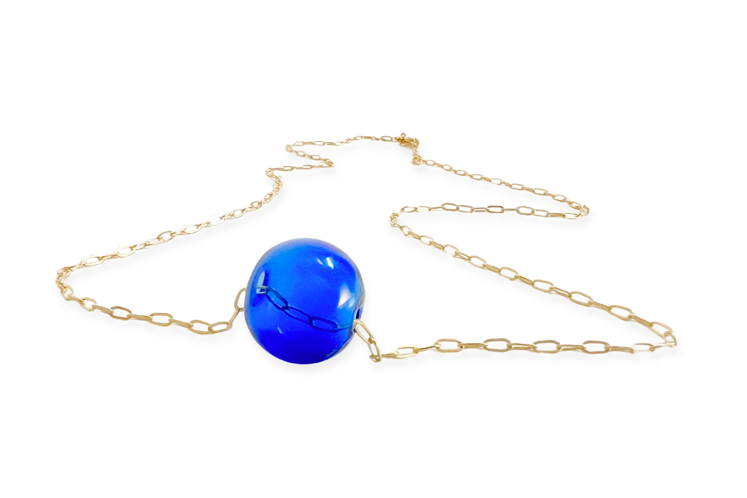 Mar Pendant Necklace | Blown Glass &amp; 14k Gold Fill