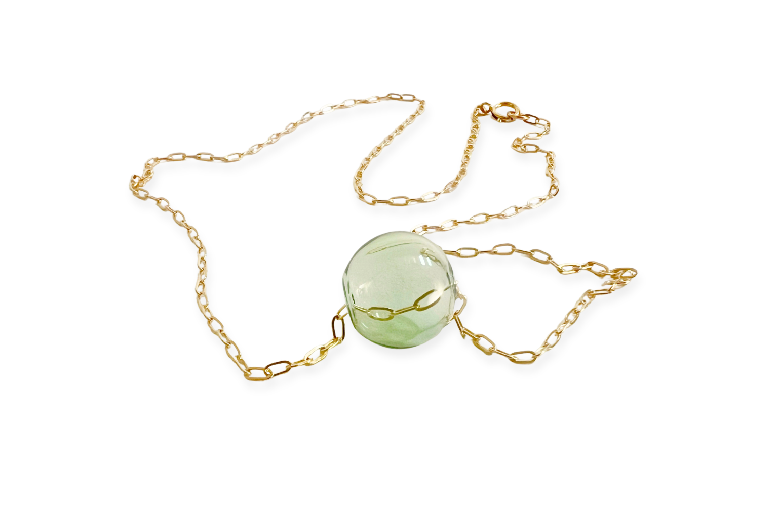 Mar Pendant Necklace | Blown Glass &amp; 14k Gold Fill