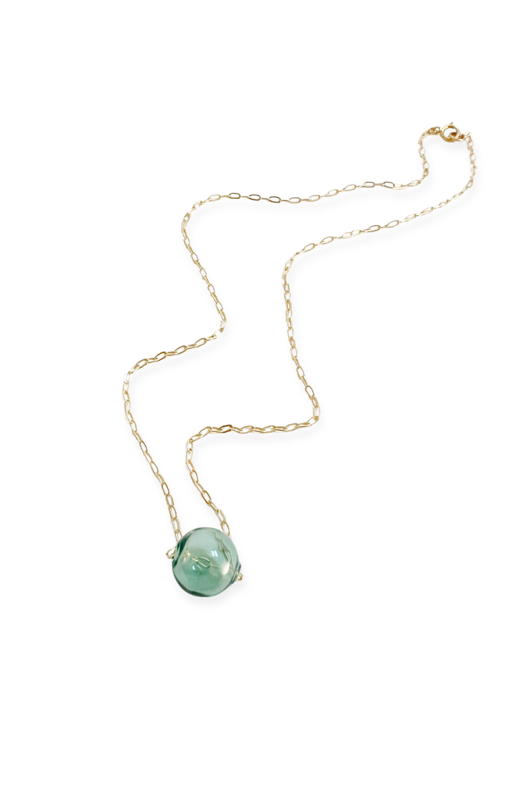 Mar Pendant Necklace | Blown Glass &amp; 14k Gold Fill