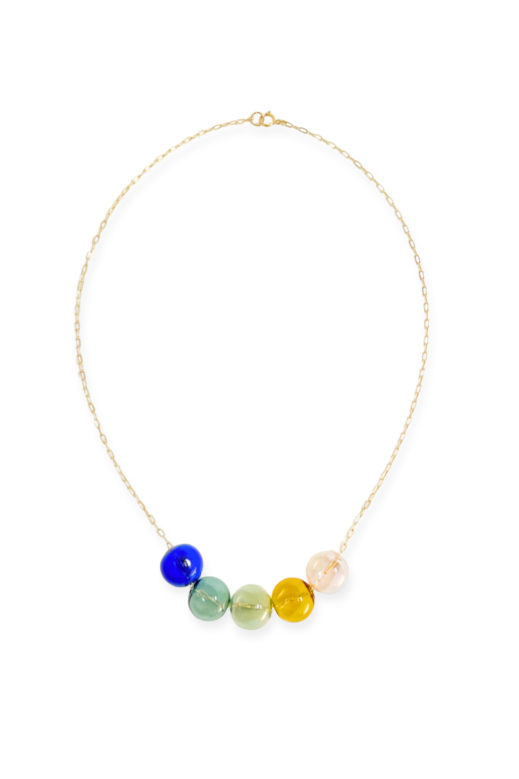 Meri Multi-Sphere Necklace | Blown Glass &amp; 14k Gold Fill
