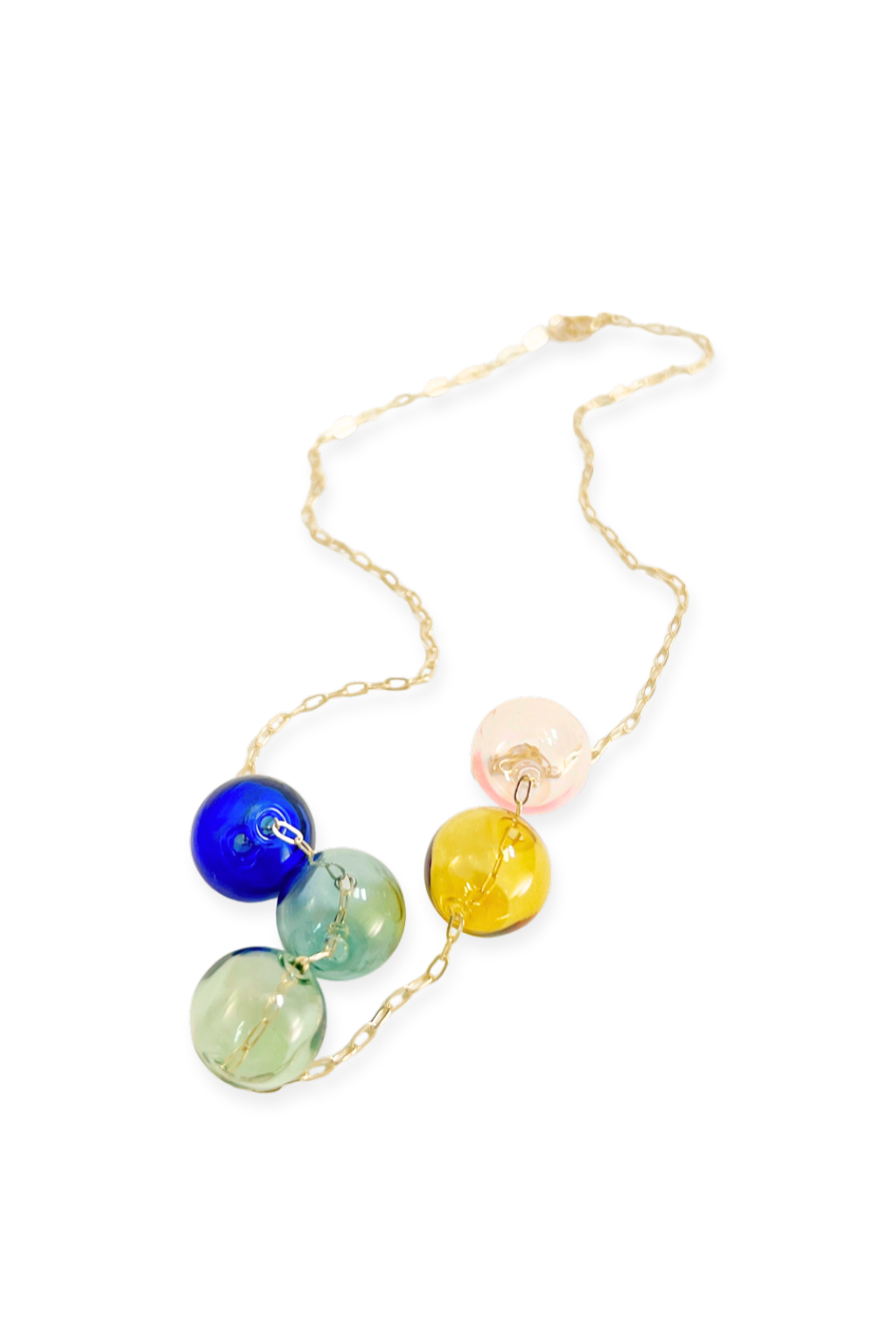 Meri Multi-Sphere Necklace | Blown Glass &amp; 14k Gold Fill