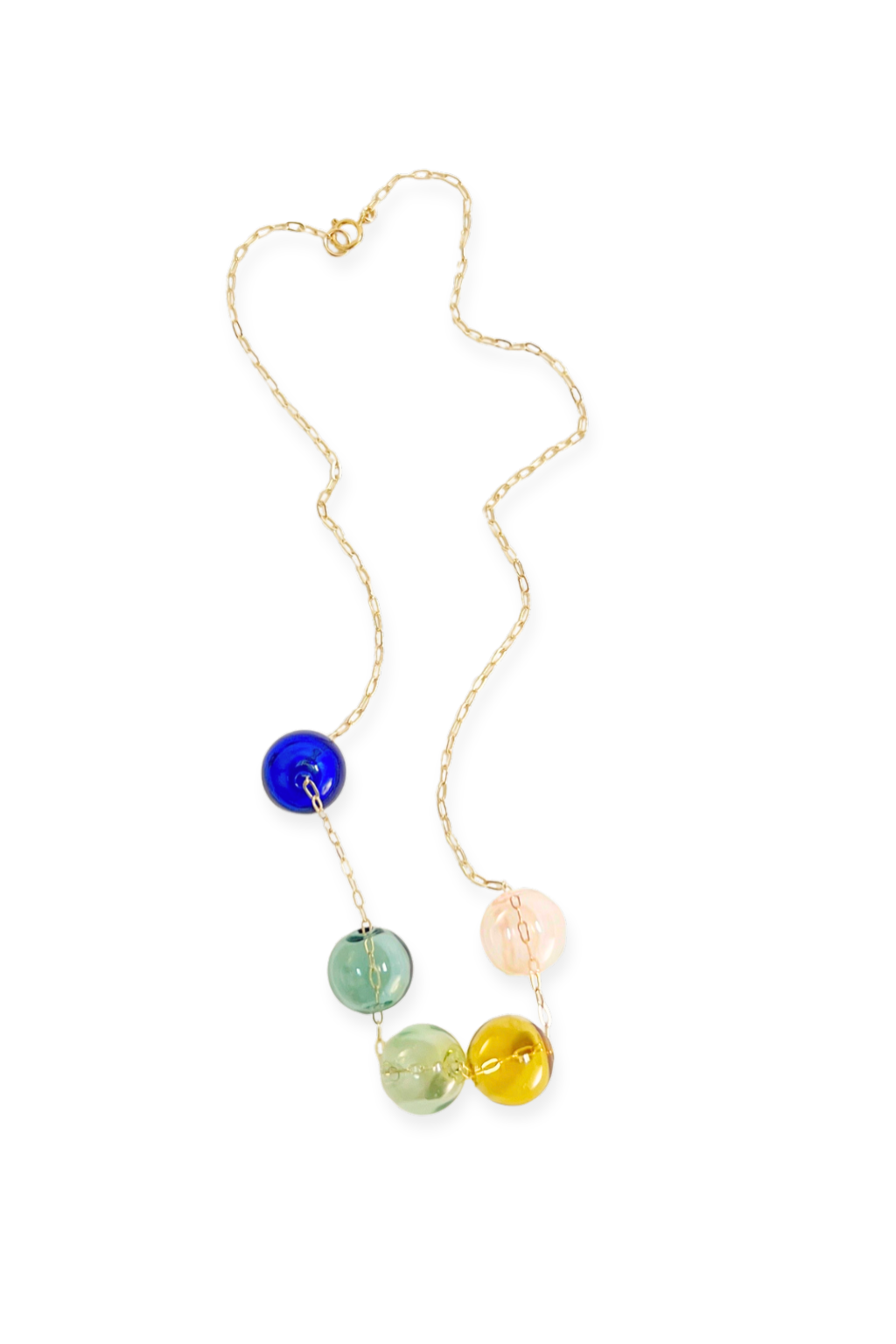 Meri Multi-Sphere Necklace | Blown Glass &amp; 14k Gold Fill