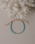 Mesa Bracelet | 14K Gold-fill and Japanese glass beads on leather