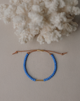 Mesa Bracelet | 14K Gold-fill and Japanese glass beads on leather