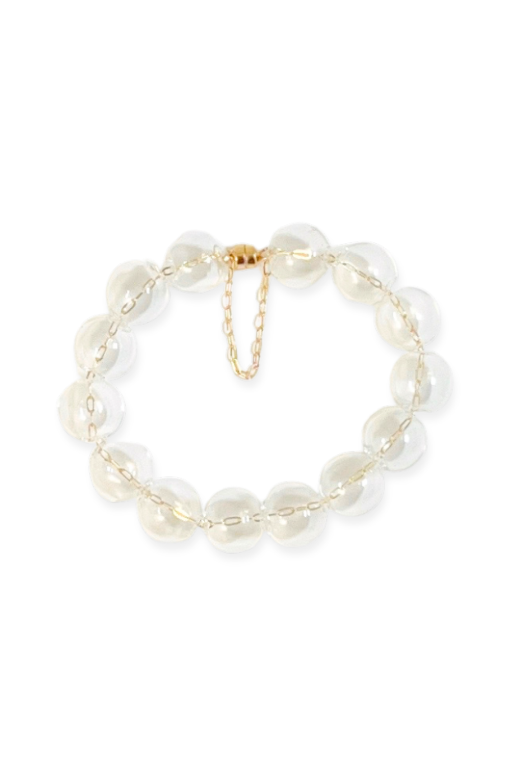 Òkun Bubble Bracelet | Blown Glass &amp; 14k Gold Fill