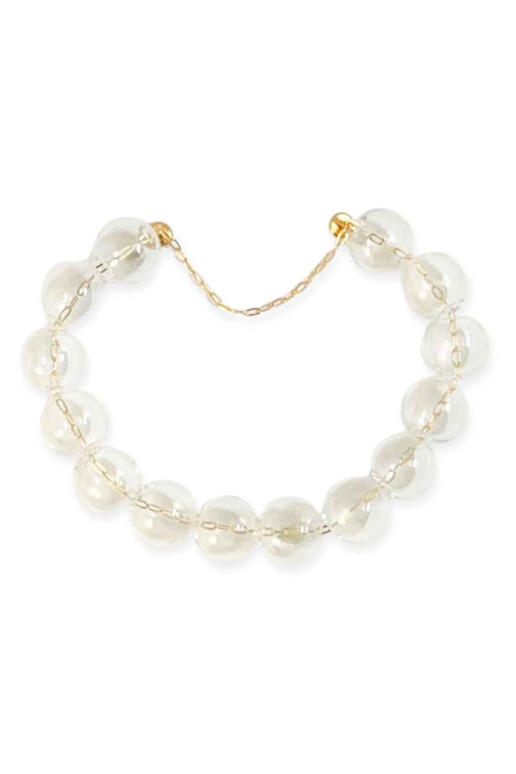 Òkun Bubble Bracelet | Blown Glass &amp; 14k Gold Fill