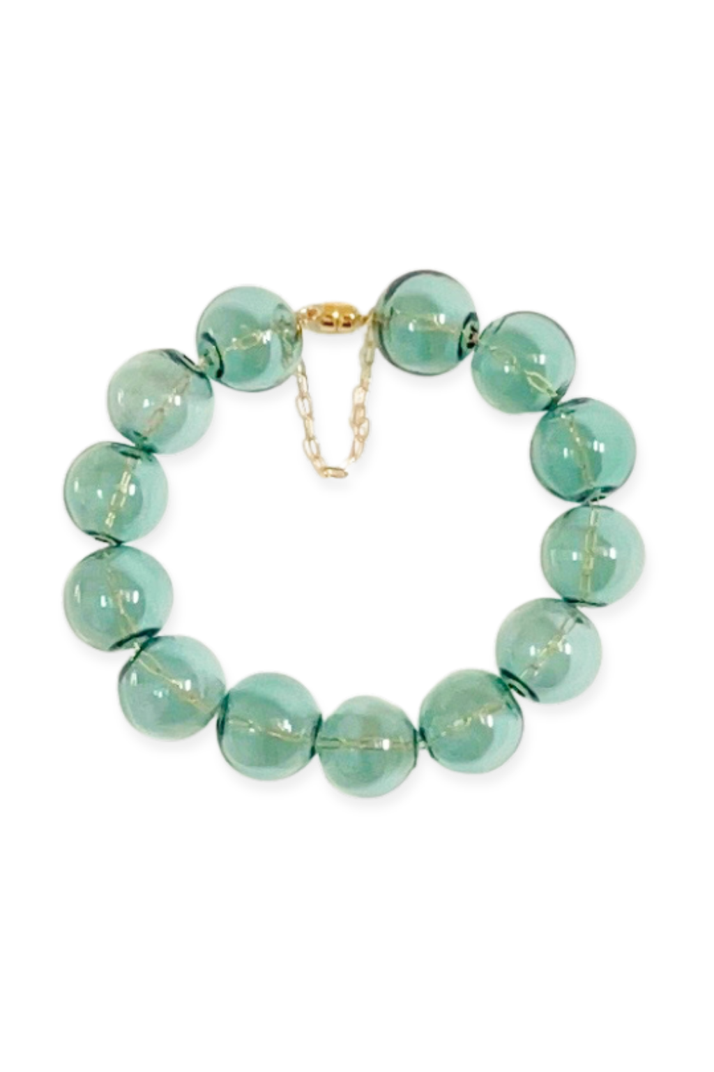 Òkun Bubble Bracelet | Blown Glass &amp; 14k Gold Fill