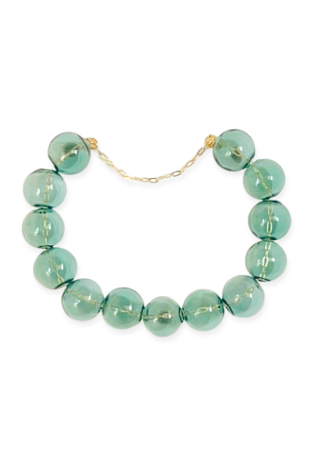 Òkun Bubble Bracelet | Blown Glass &amp; 14k Gold Fill