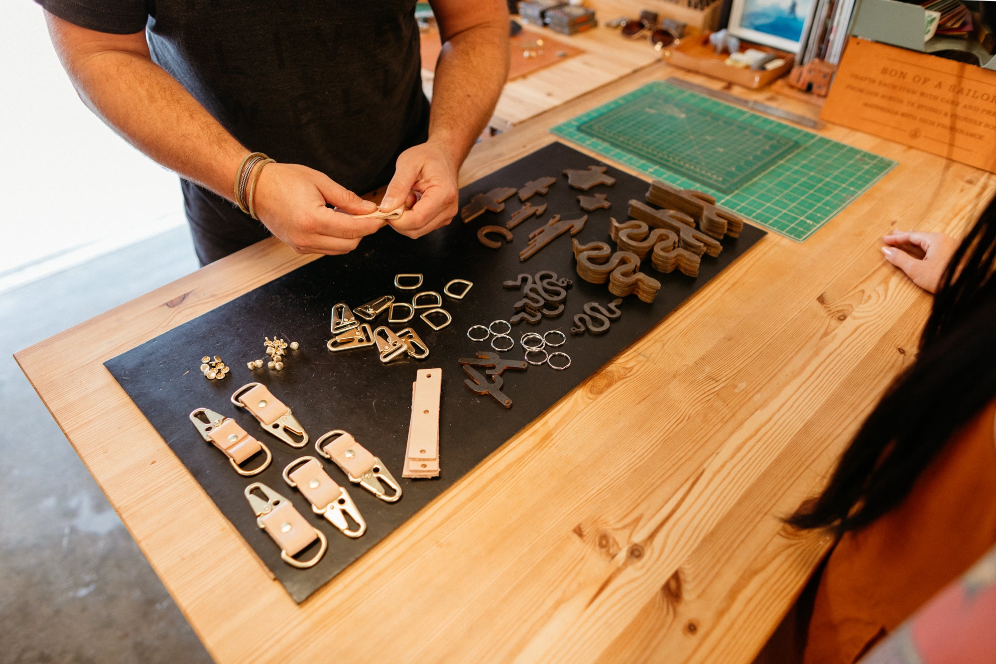Alfa Clip Fob | Leather and Brass Bottle Opener Keychain