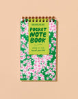 Aster wildflower pocket notebook with 60 lined pages. Great for foraging notes or daily lists. Made in the USA with recycled paper and letterpress cover.