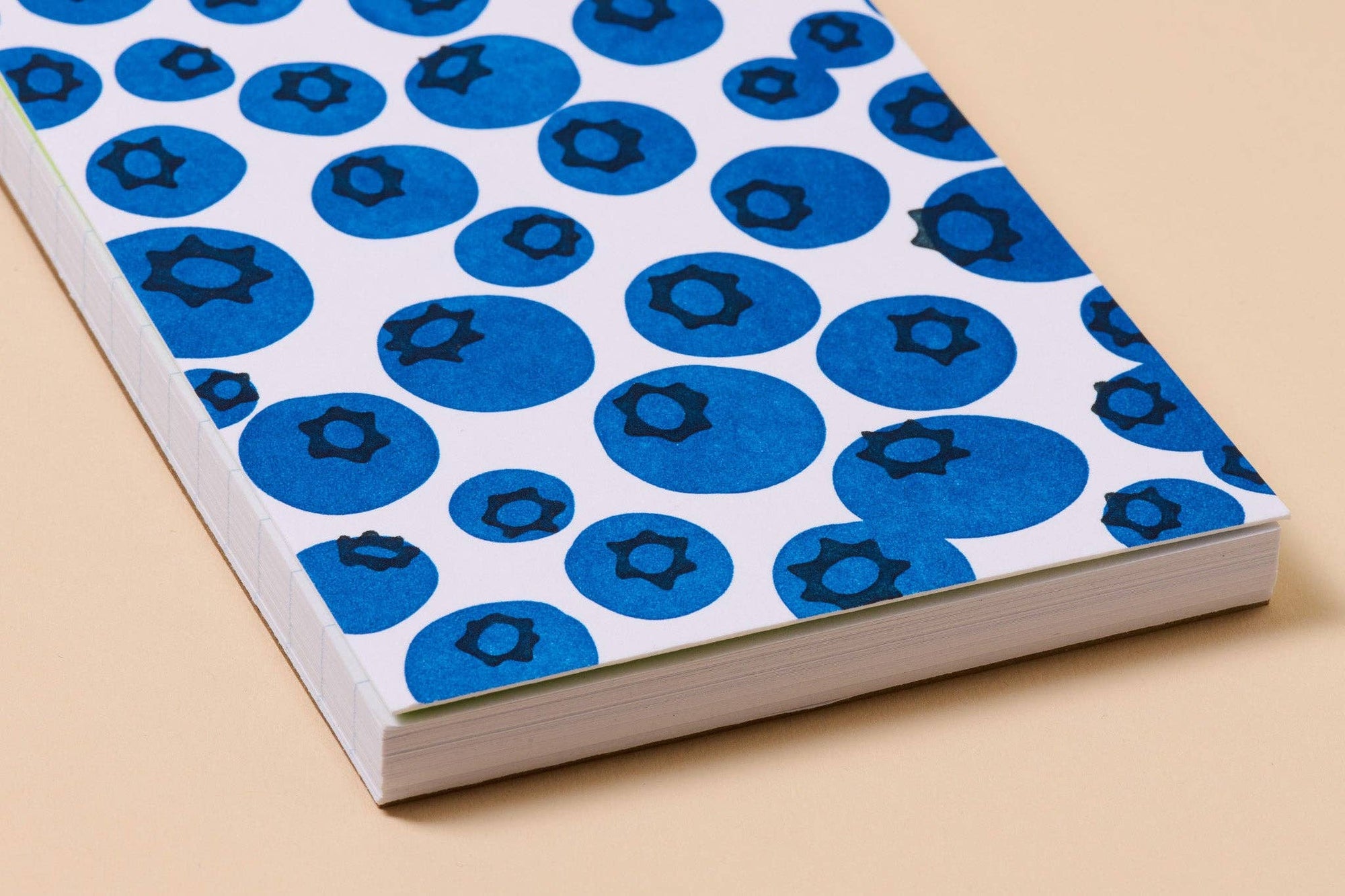 Blueberry pocket notebook with letterpress cover and 60 lined pages. Great for lists, notes, and ideas. Made in the USA using recycled paper.
