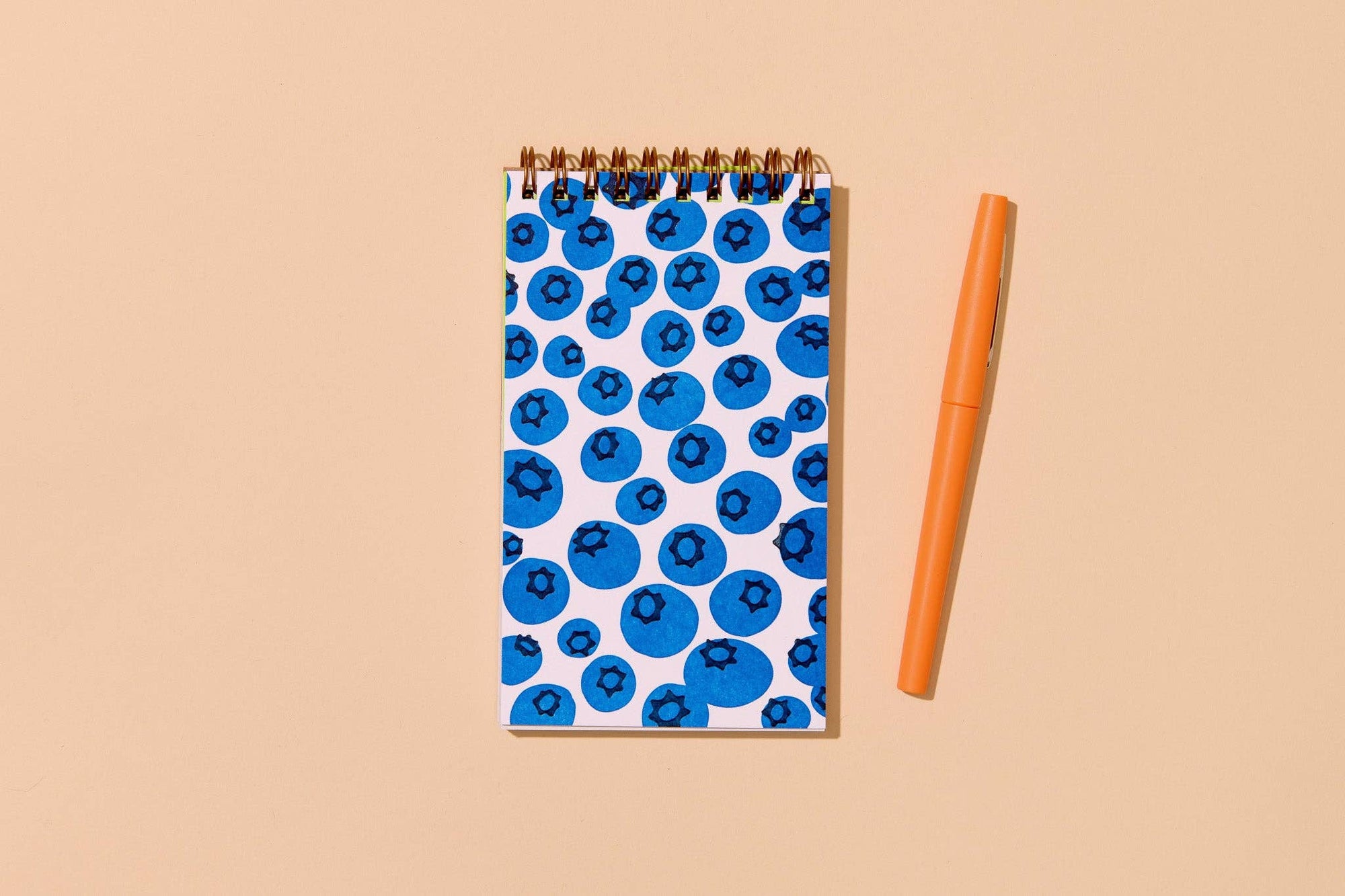 Blueberry pocket notebook with letterpress cover and 60 lined pages. Great for lists, notes, and ideas. Made in the USA using recycled paper.