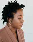 Lucille Earrings | Forged Squiggle Dangles