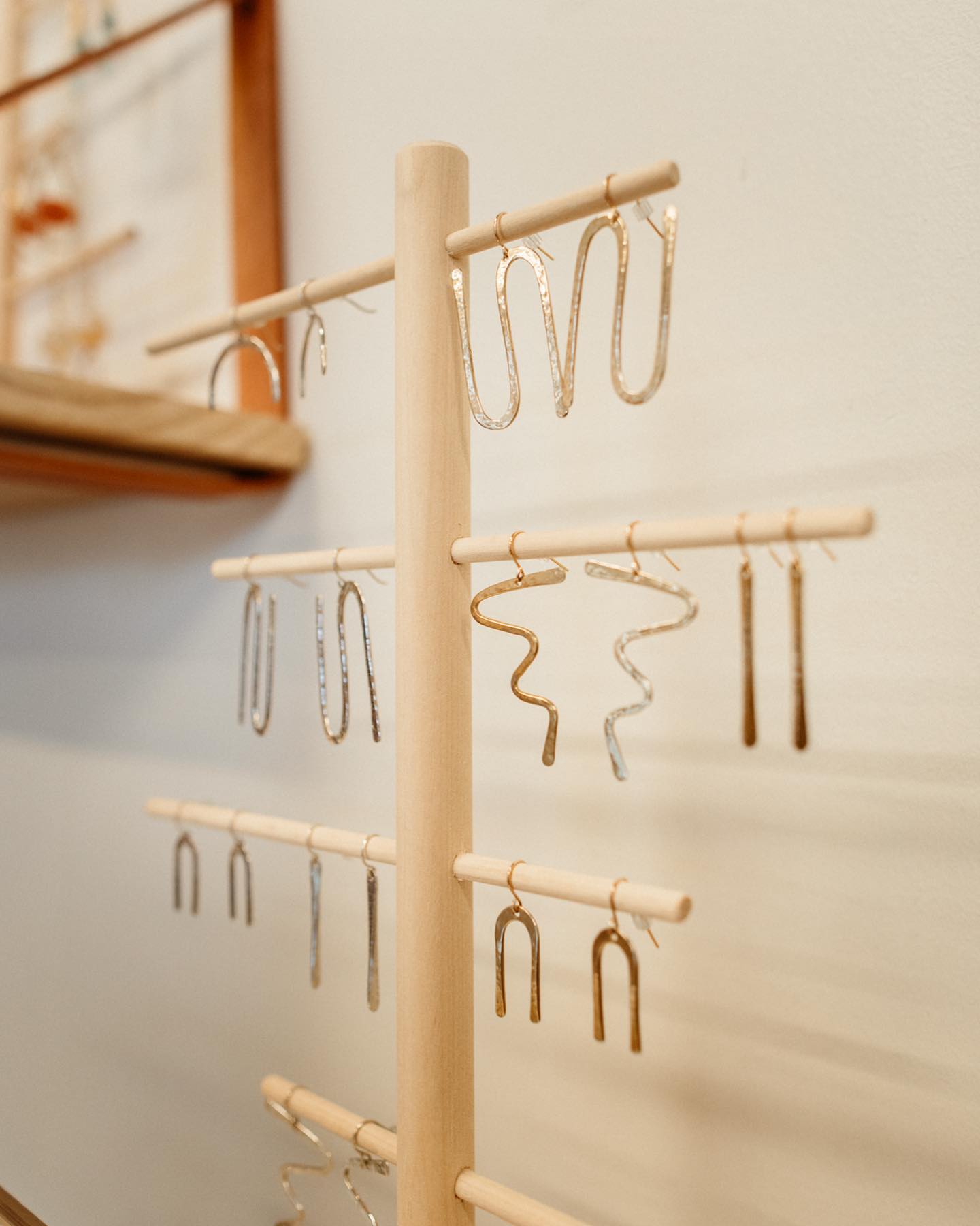 Frida Earrings | Forged Metal Shaped Dangles