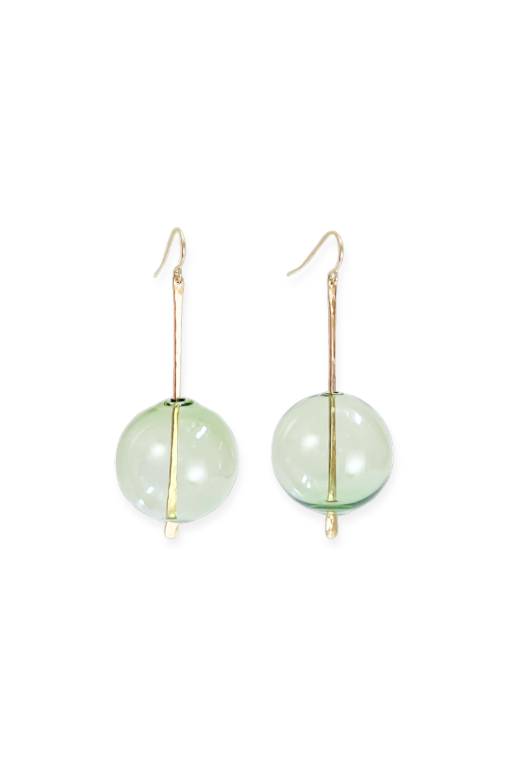 Sjø Earrings | Blown Glass Spheres &amp; 14k Gold-fill