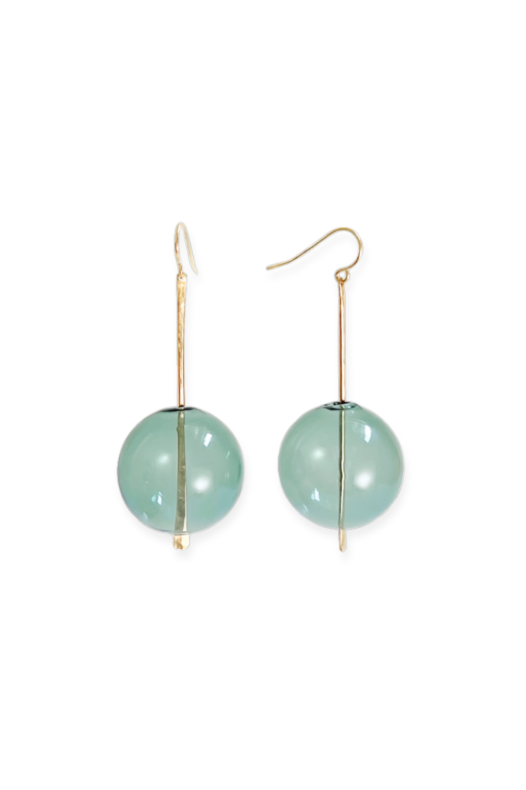 Sjø Earrings | Blown Glass Spheres &amp; 14k Gold-fill