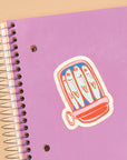 Sardine vinyl sticker for foodies and trend lovers. Waterproof, dishwasher safe, and perfect for water bottles, notebooks, and more. Made in the USA.