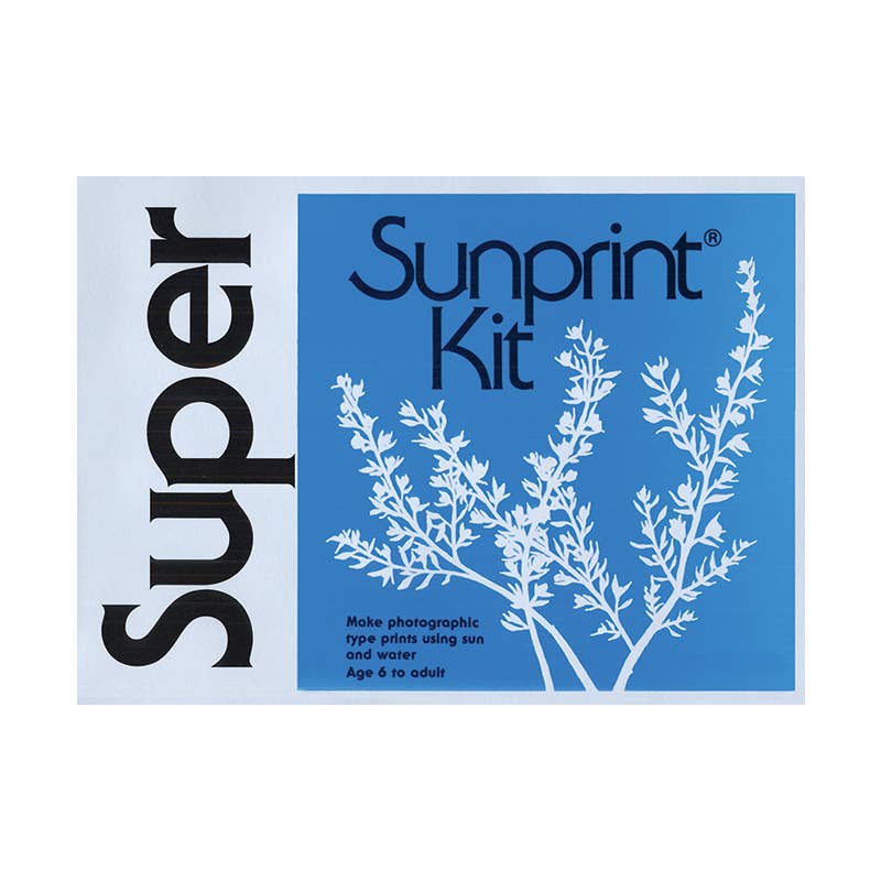 Discover the joy of creating with the Sunprint Kit. This novelty gift item is a fun and creative way to engage with the world around you. Place an object on the Sunprint paper, expose it to sunlight, and watch as a beautiful blue and white print forms. The Sunprint Kit is a delightful activity for both children and adults, making it a wonderful gift.