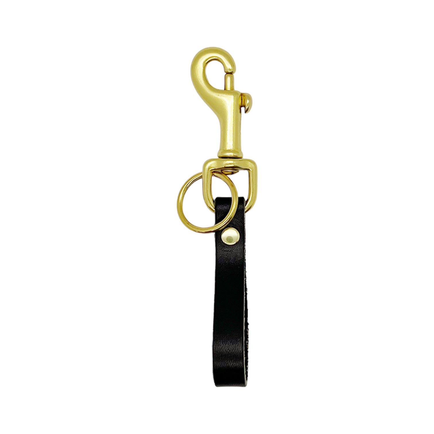Tango Clip Fob | Leather and Brass