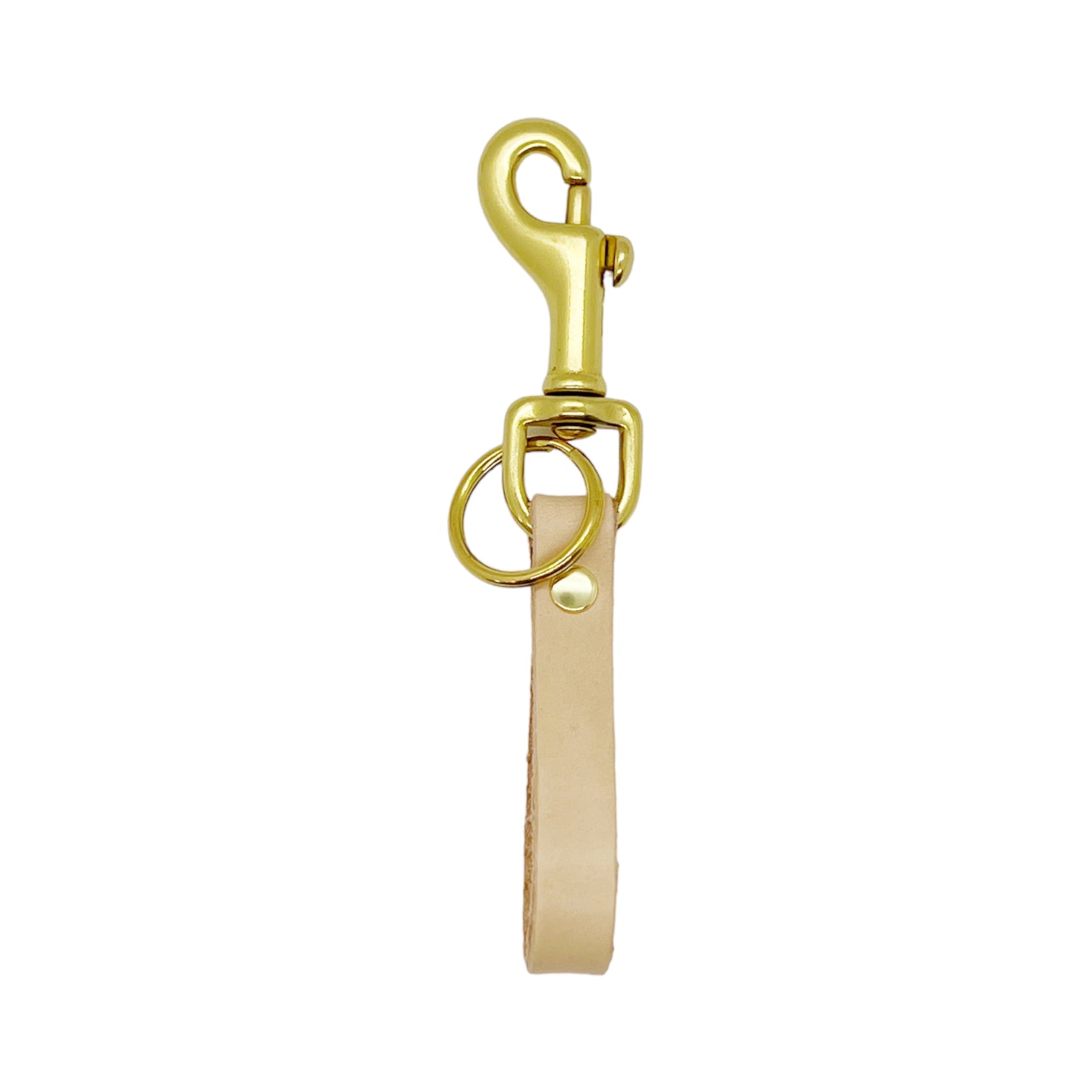 Tango Clip Fob | Leather and Brass