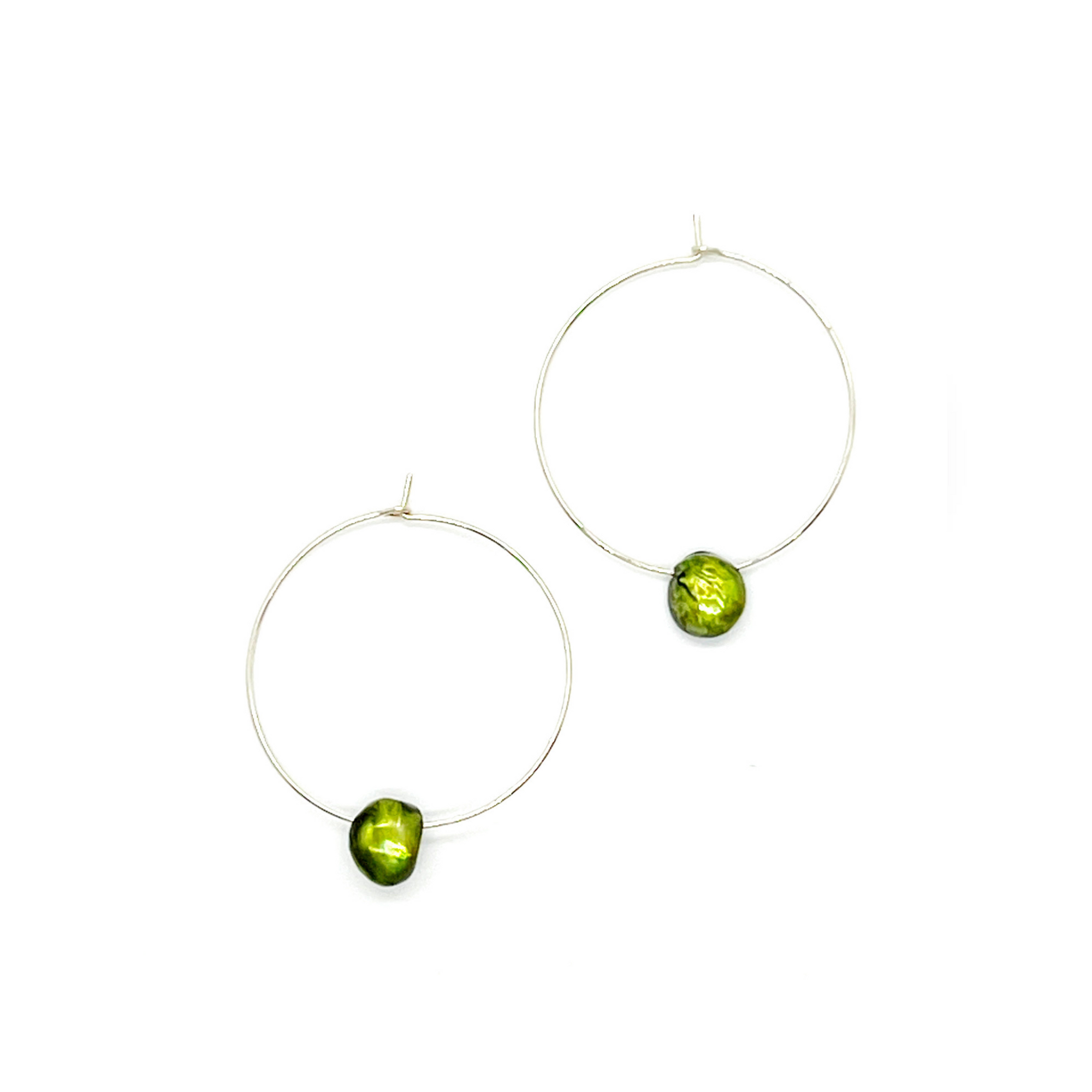 Perla Hoop Earring | Freshwater Pearls on 14K Gold-Filled Wire