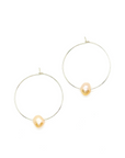 Perla Hoop Earring | Freshwater Pearls on 14K Gold-Filled Wire