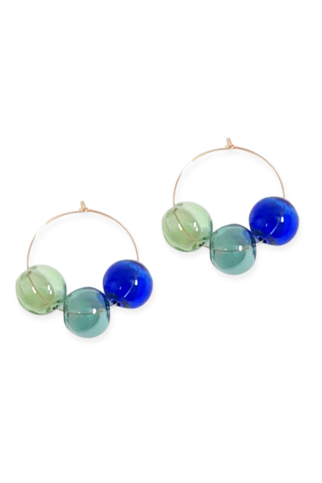 Vari Hoop Earrings | Blown Glass &amp; 14k Gold Fill
