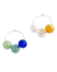 Vari Hoop Earrings | Blown Glass & 14k Gold Fill