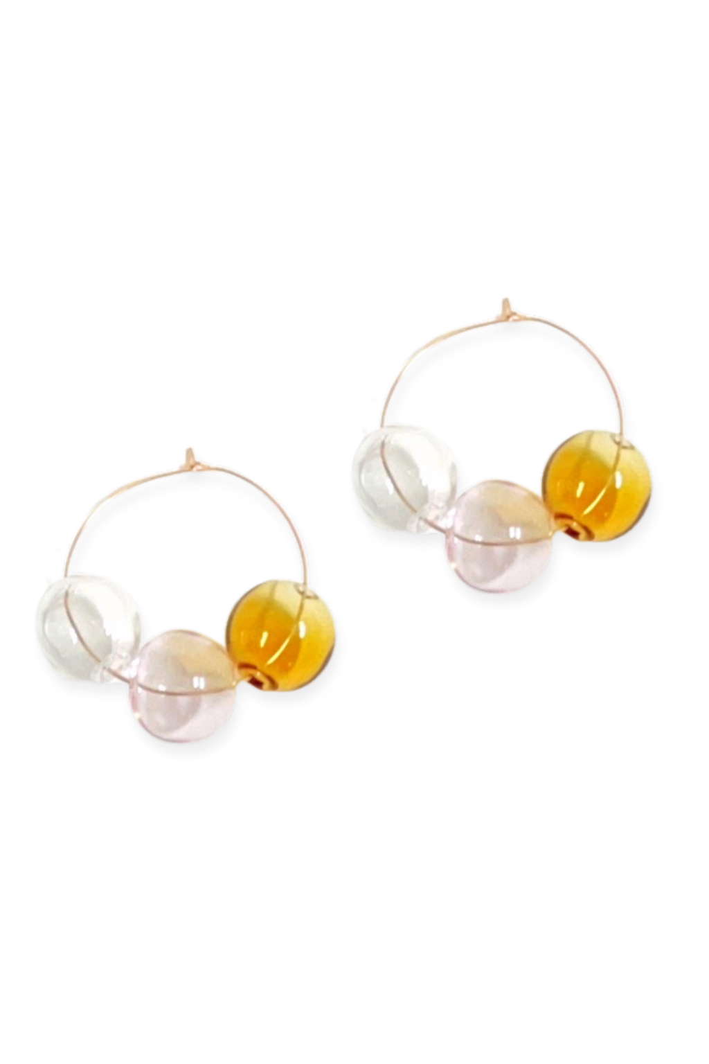 Vari Hoop Earrings | Blown Glass &amp; 14k Gold Fill