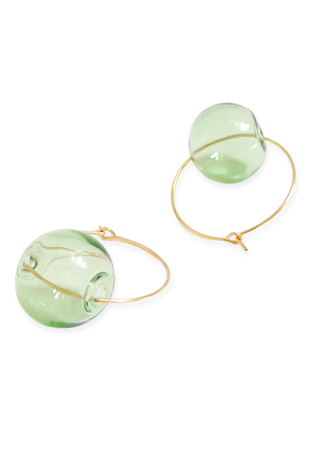 Zee Hoop Earrings | Blown Glass &amp; 14k Gold Fill