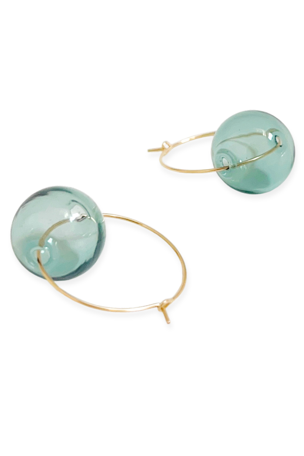 Zee Hoop Earrings | Blown Glass &amp; 14k Gold Fill