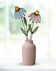 Stained Glass | Three Leaf Stem