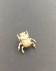 Insect Pin | Brass Scarab Beetle