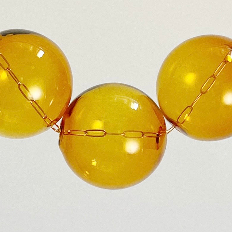Hav Bauble Necklace | Blown Glass Spheres &amp; 14k Gold-filled Chain