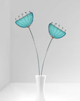 Stained Glass | Mod Blue Flowers